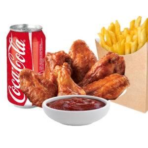 MENU ALITAS DE POLLO ( 6 UNIDADES )