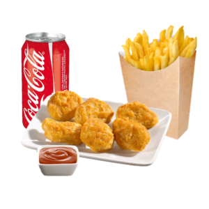 MENU NUGGET DE POLLO ( 7 UNIDADES ) PATATAS Y REFRESCO